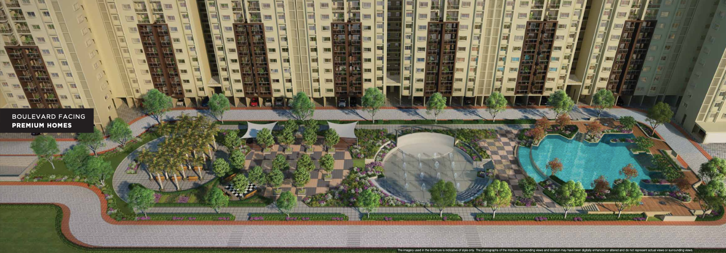 Central Garden Arial View- Provident Park Square