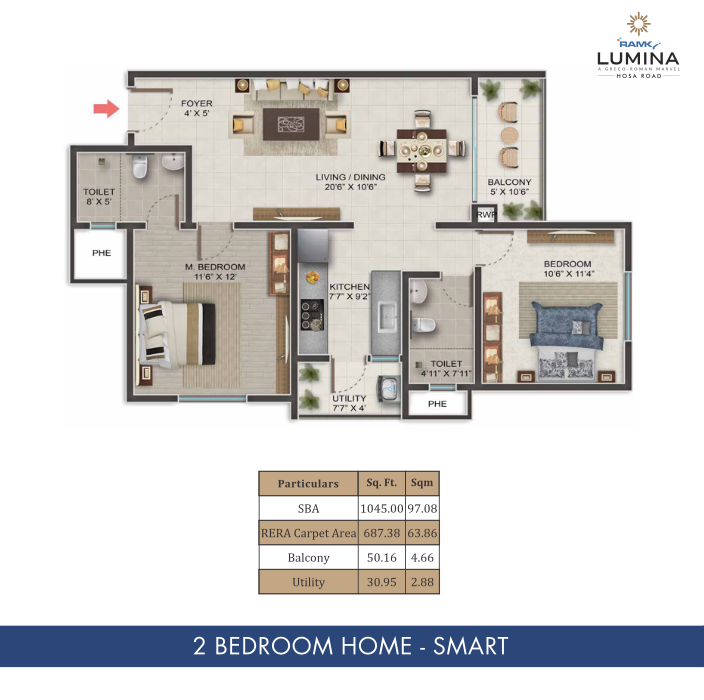 2BHK Apartment Close to Metro