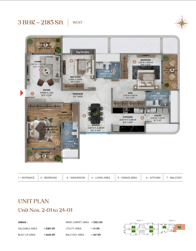 4BHK Unit above 2000 sq.ft in Whitefield
