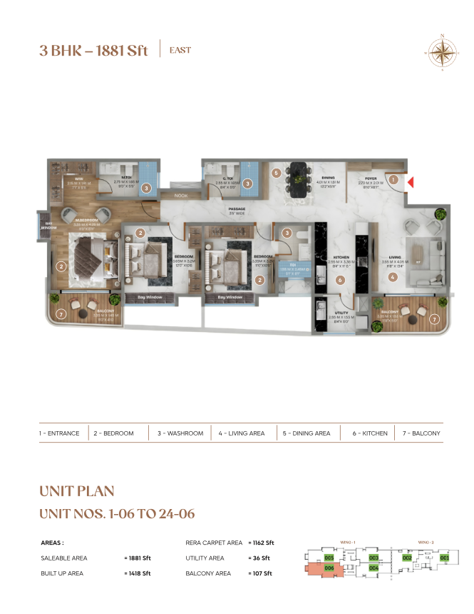 Spacious 3 BHK Apartment in Whitefiled