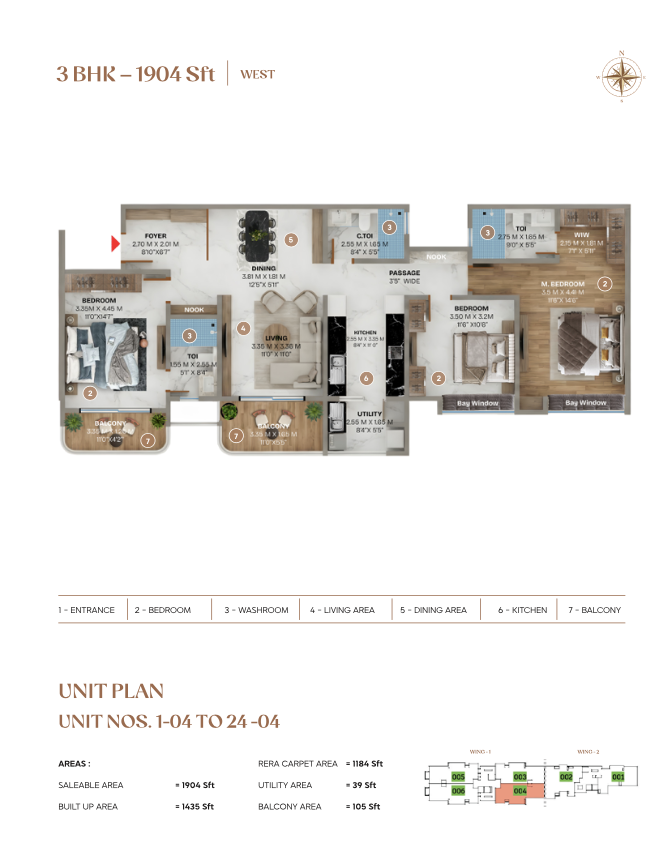 Spacious 3 BHK Luxury Apartment in Whitefield