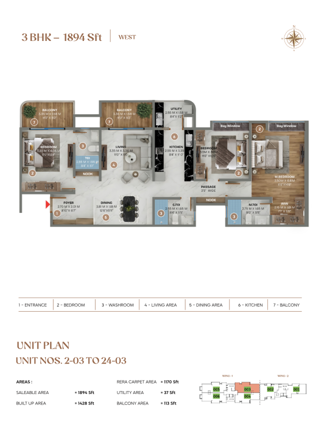 3BHK Apartment in Whitefield
