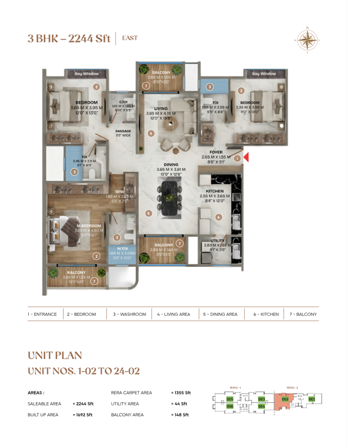 3BHK Apartment close to Metro in Whitefield